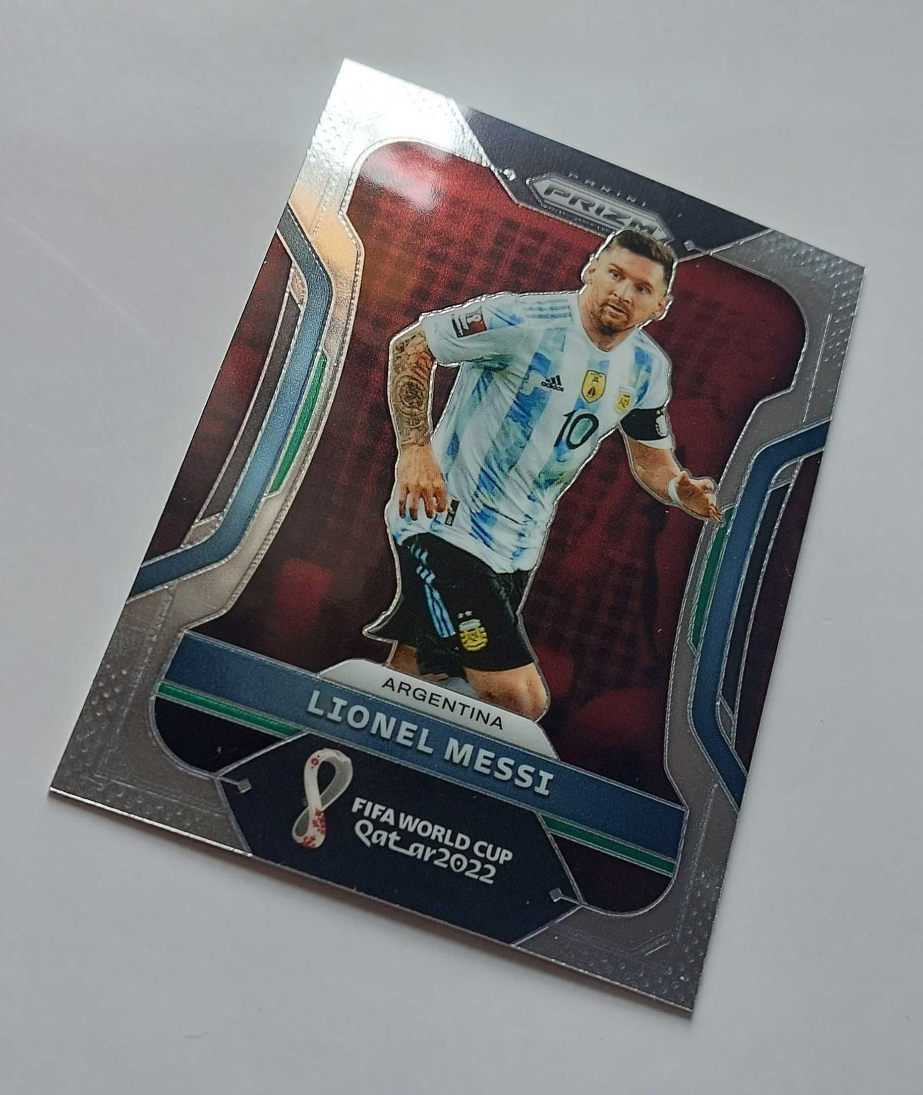 Panini FIFA World Cup 2022 Qatar Lionel Messi Prizm Card #7 Argentina