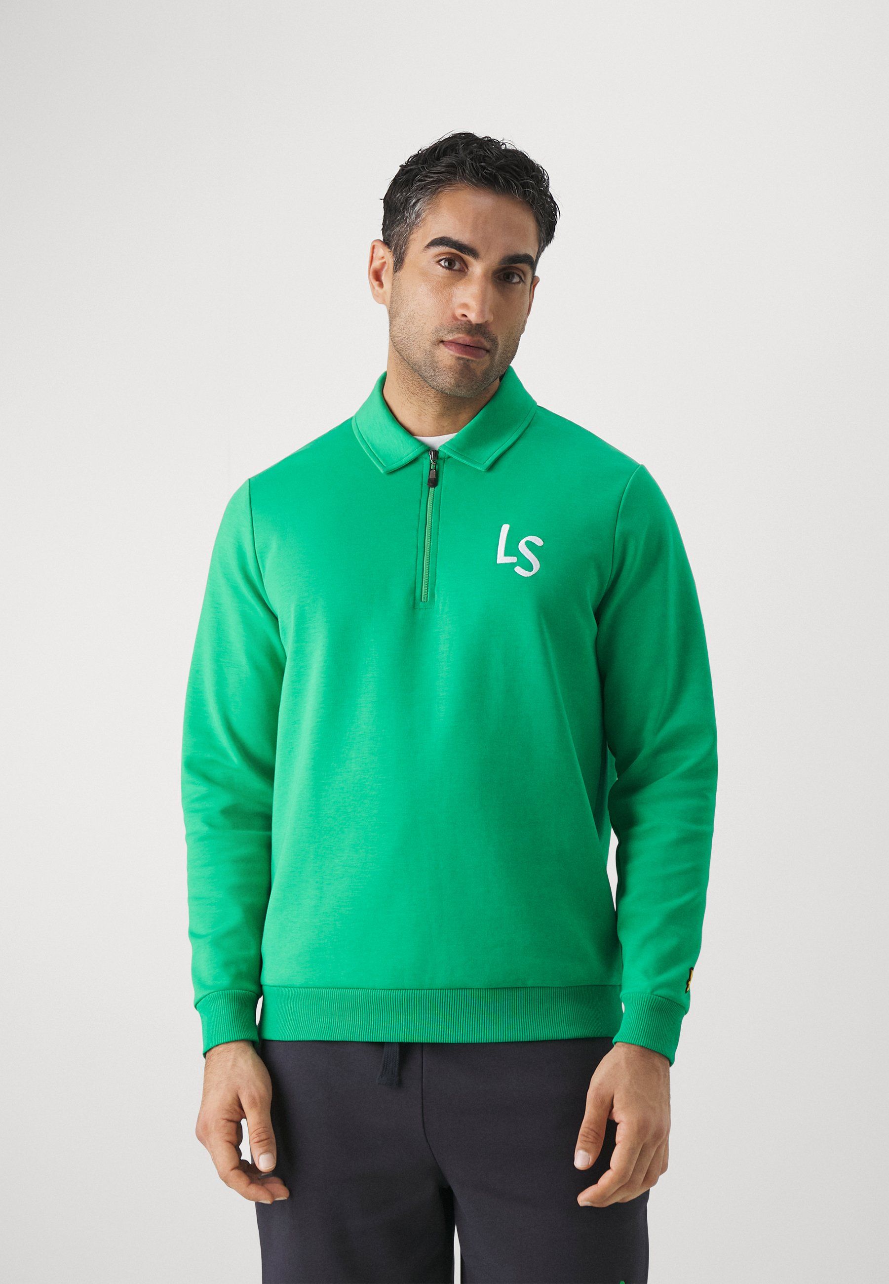 Bluza zielona z kołnierzykiem Lyle Scott S