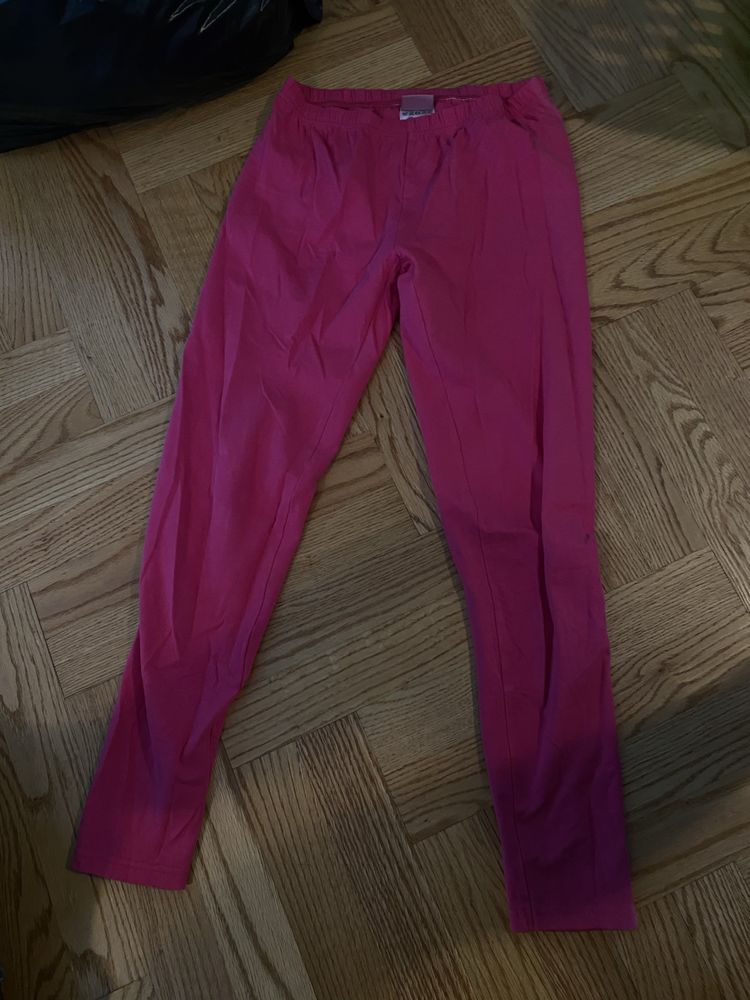 Rozowe legginsy dziewczece r.158 cm