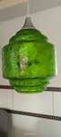 Zielony klosz lampy Art deco