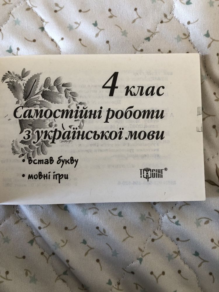 Самостійні роботи з української мови 4 клас школа видавництво торсінг