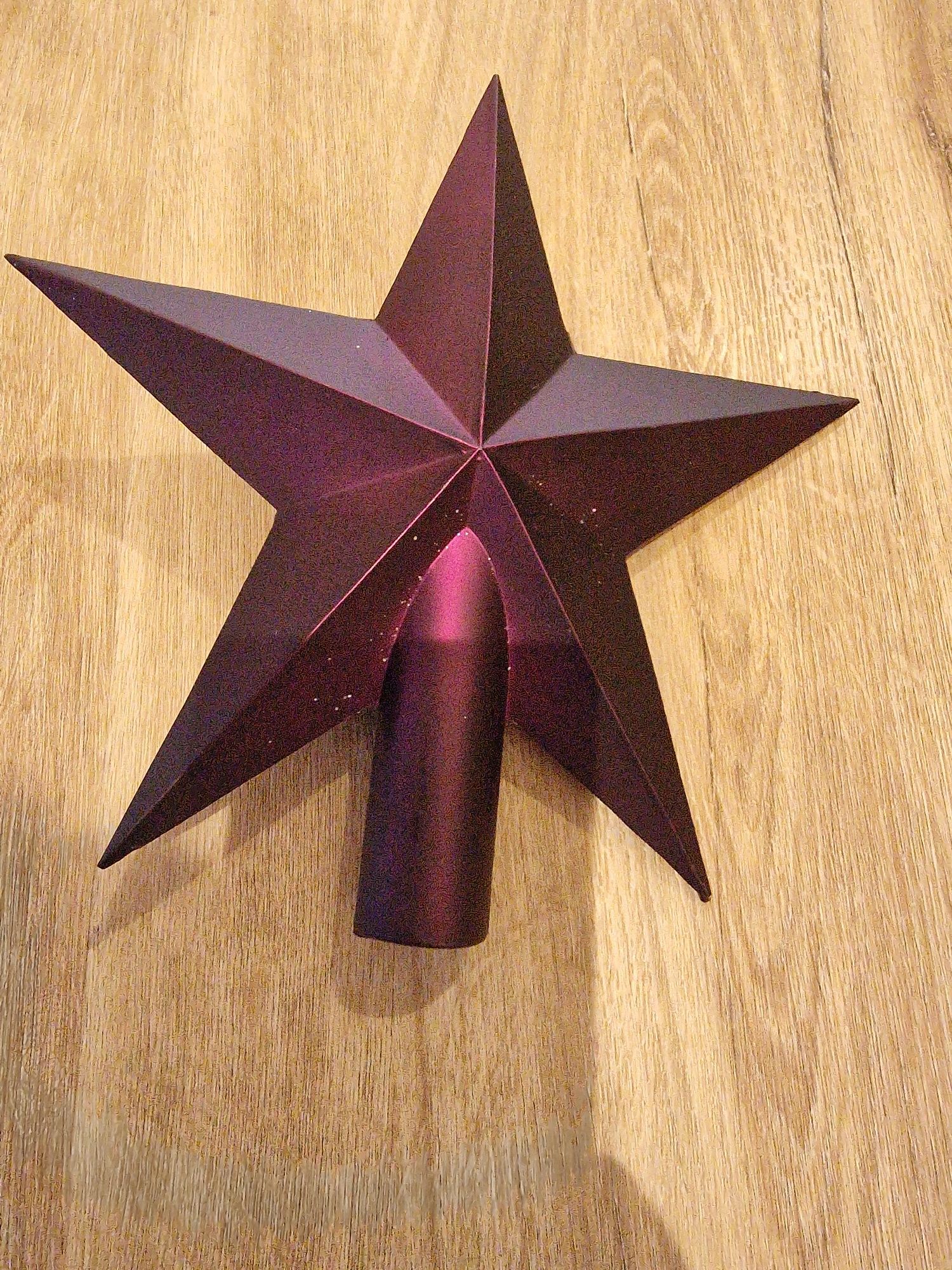 Diversos Efeitos de Natal roxo c/ estrela incluída