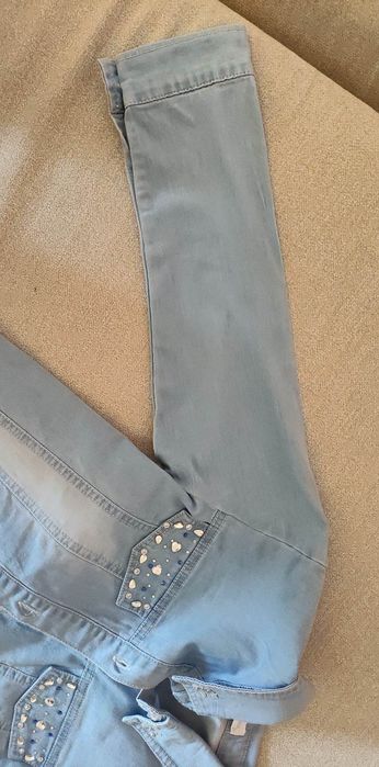 r.116 Super Stan! Happy House Koszula jeans zdobiona kryształkami