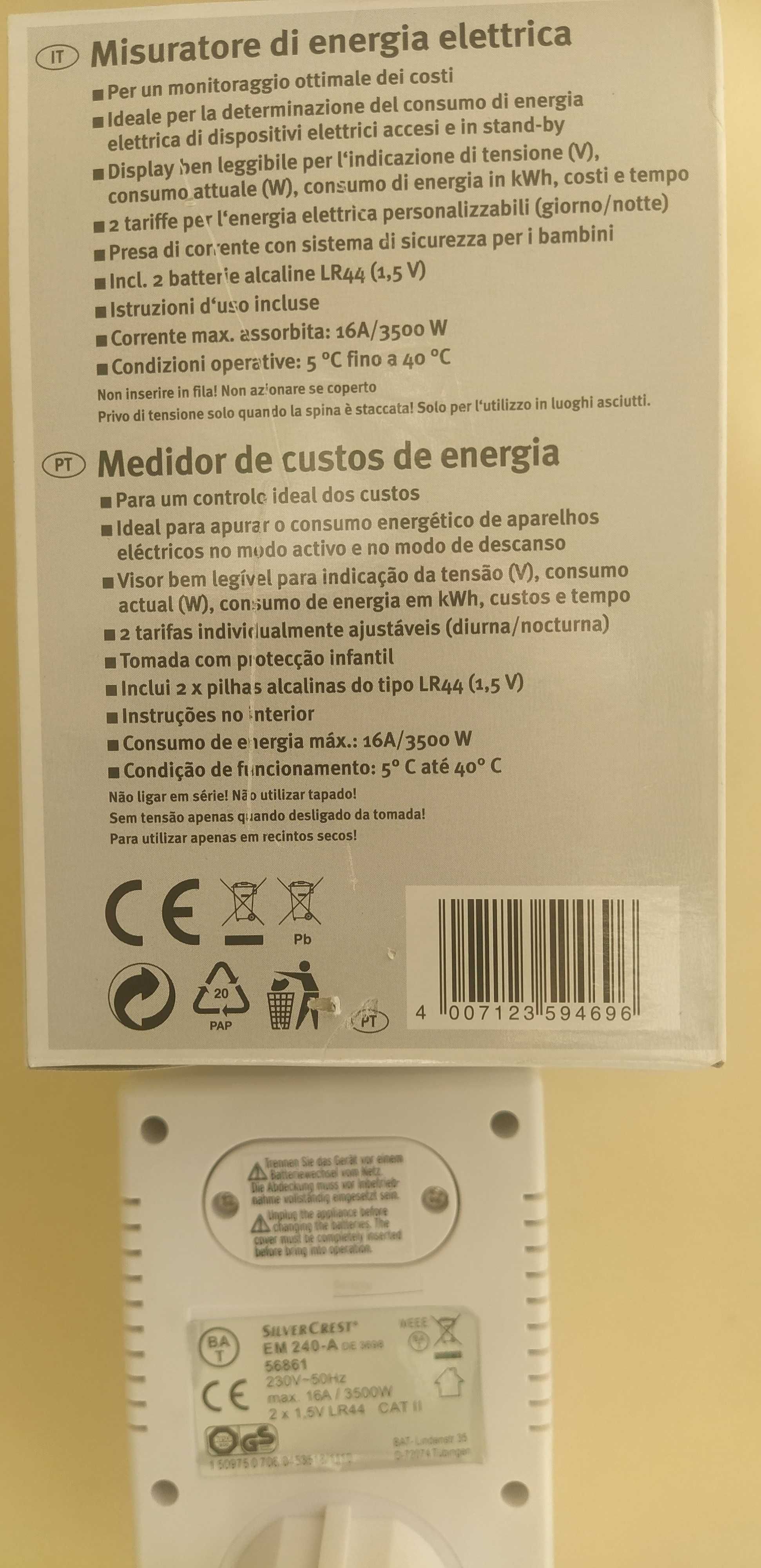 Medidor de Consumo eletrico- Novo