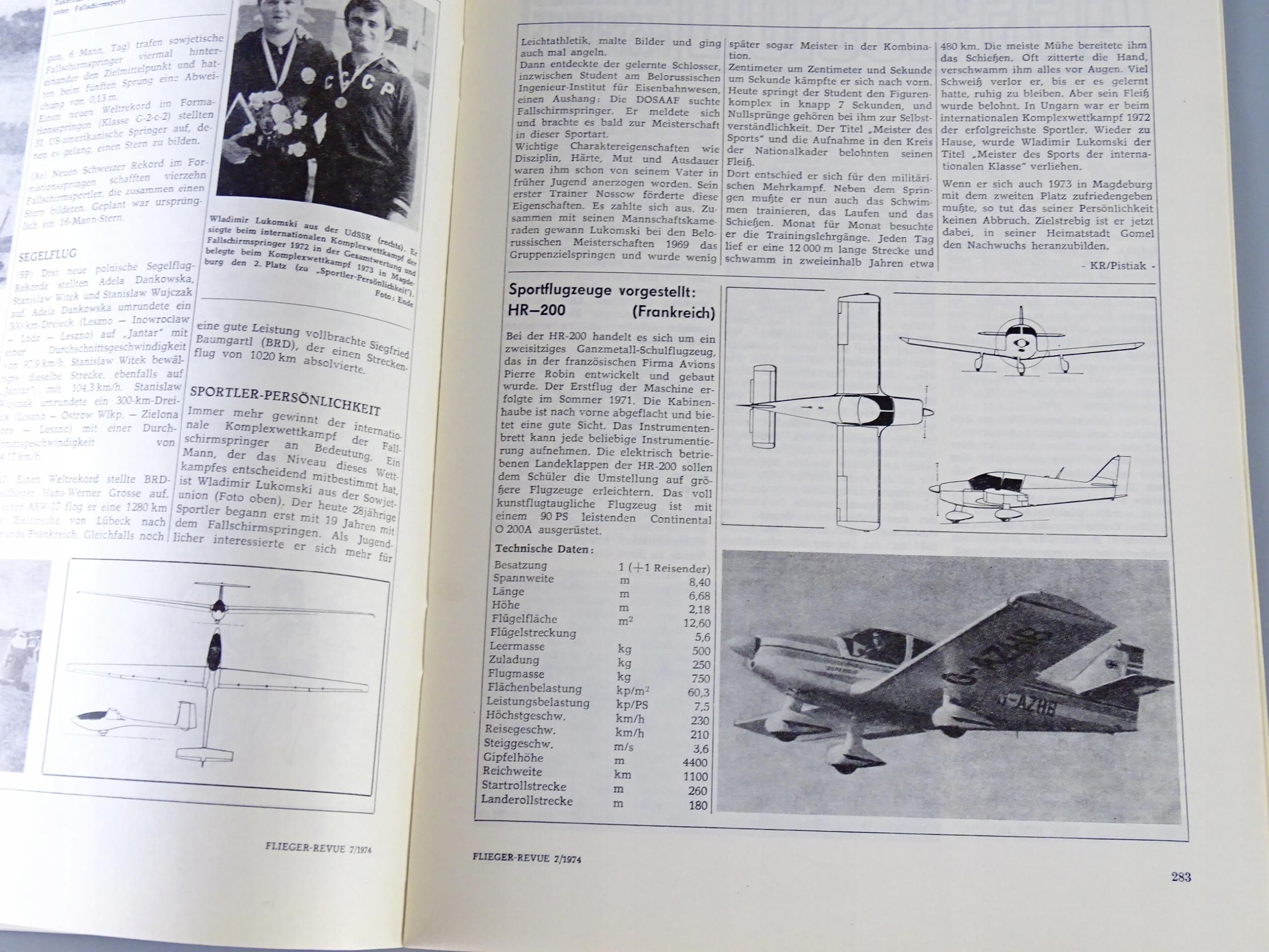 magazyn lotnictwo lata 70-te flieger revue samolot