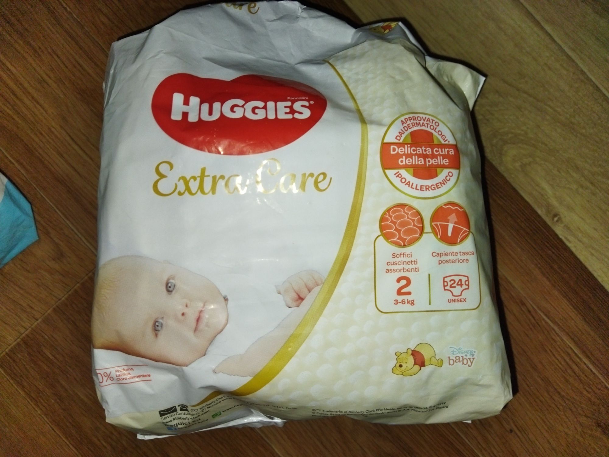Детские памперсы Huggies Extra Care 2  (24шт)