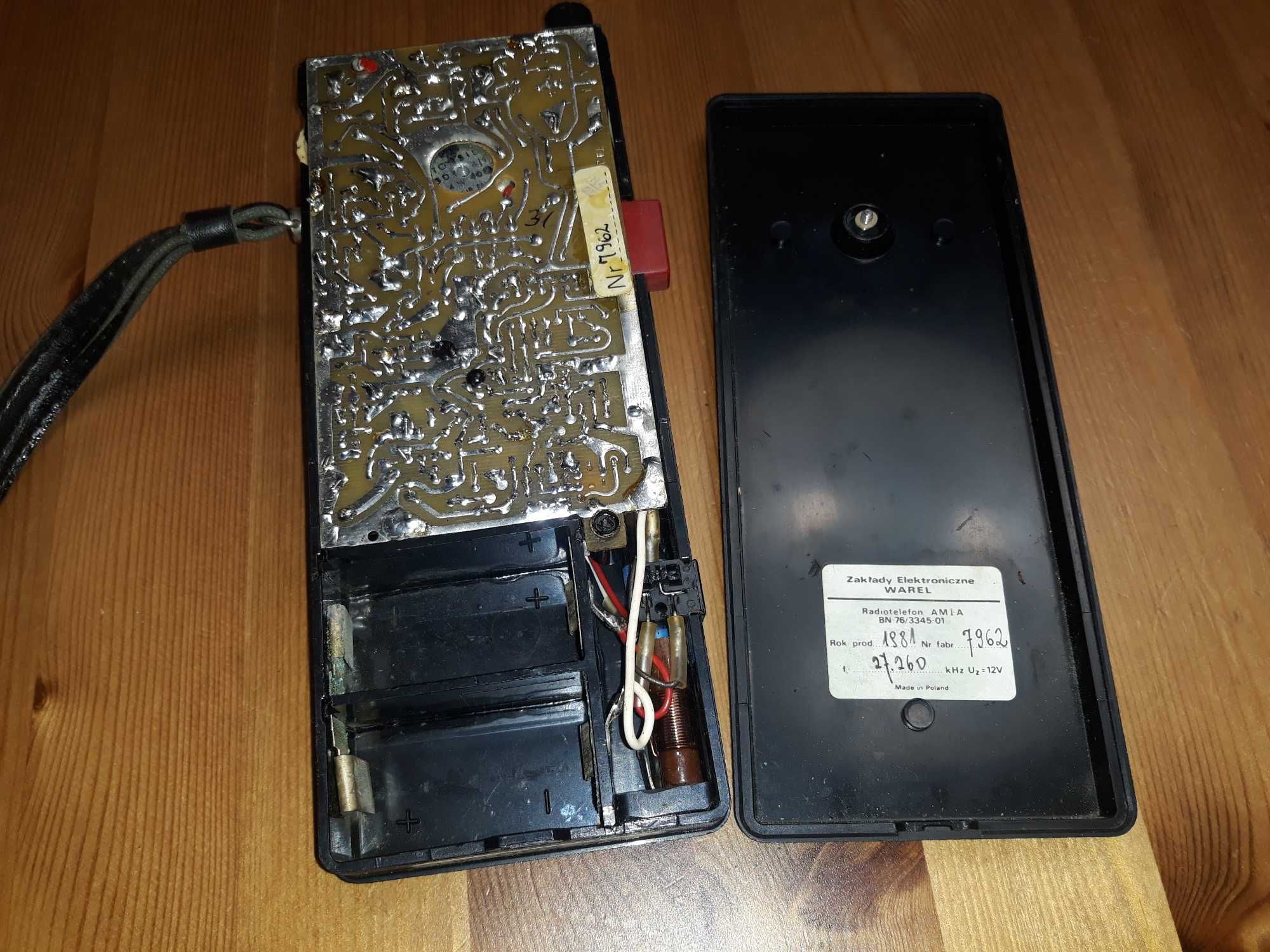 Radiotelefon TUKAN 1, krótkofalówka, Walkie Talkie, zabytek PRL