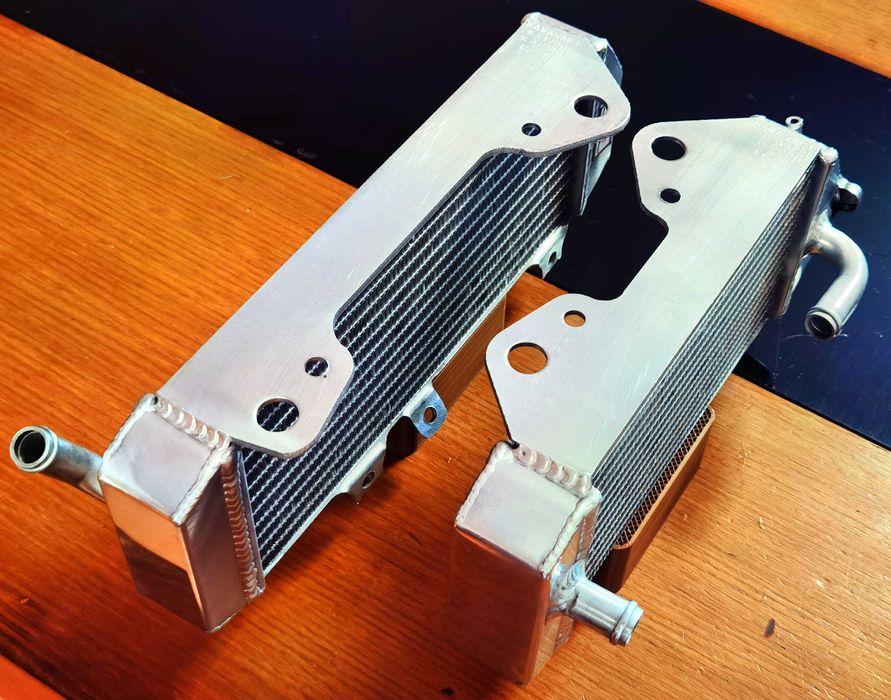 Radiadores KXF250 e KX250F de 2017 e 2018 Alumínio de Alta Performance