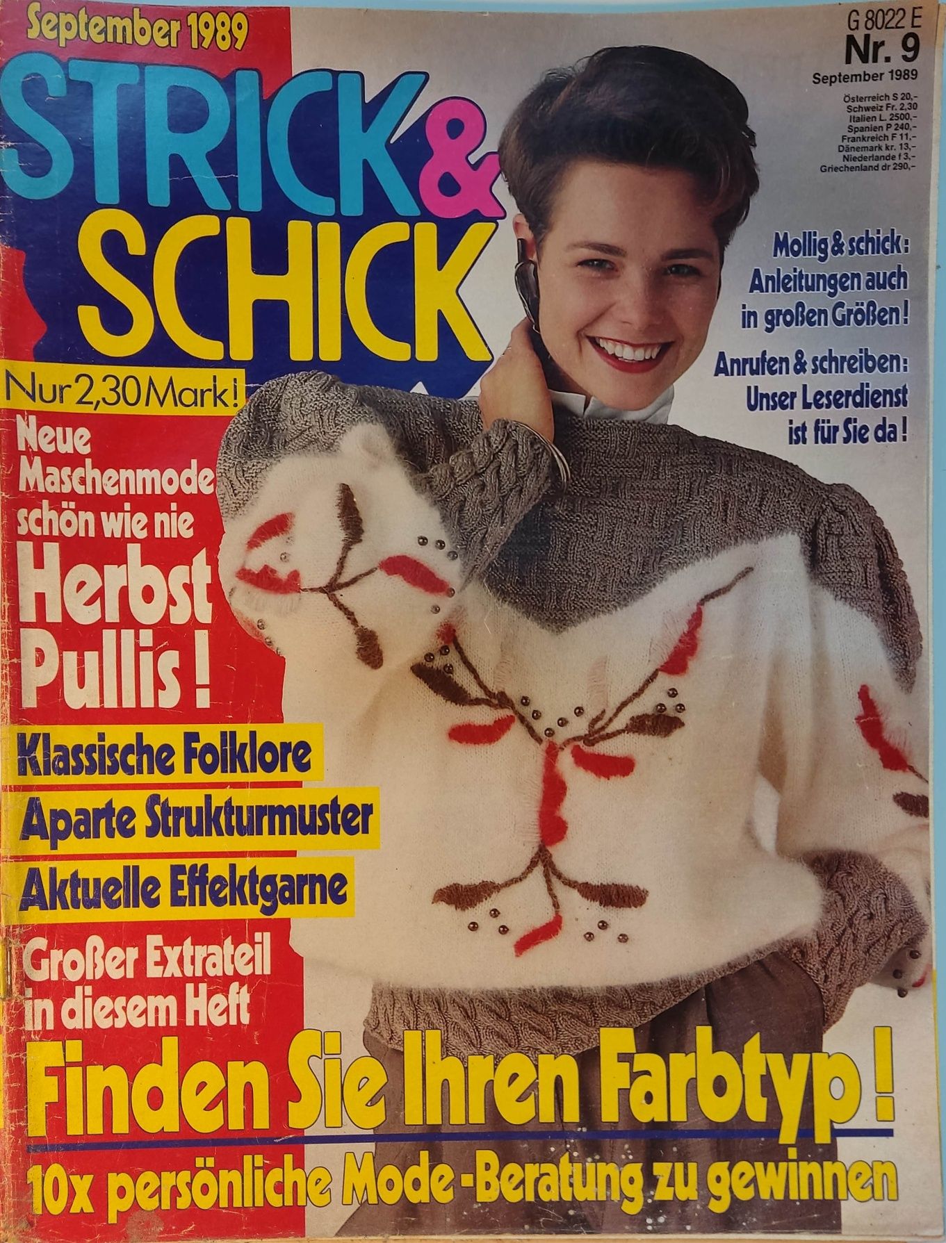 Strick &  Schick robótki na drutach swetry PRL retro stare czasopisma
