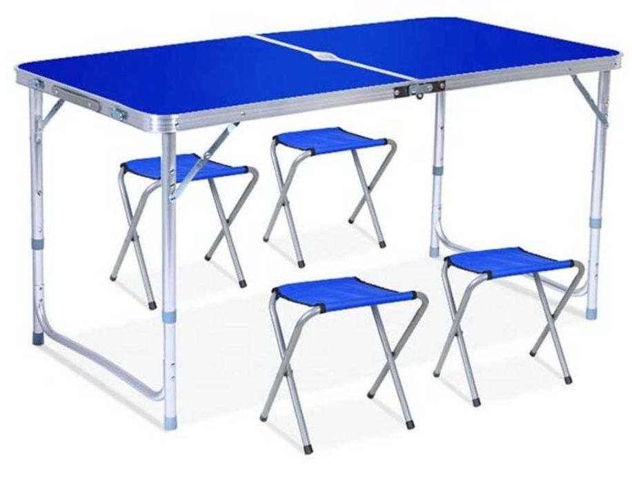 ПОСИЛЕНИЙ стіл для пікніка 4 стільці зручний міцний Стол для пикника