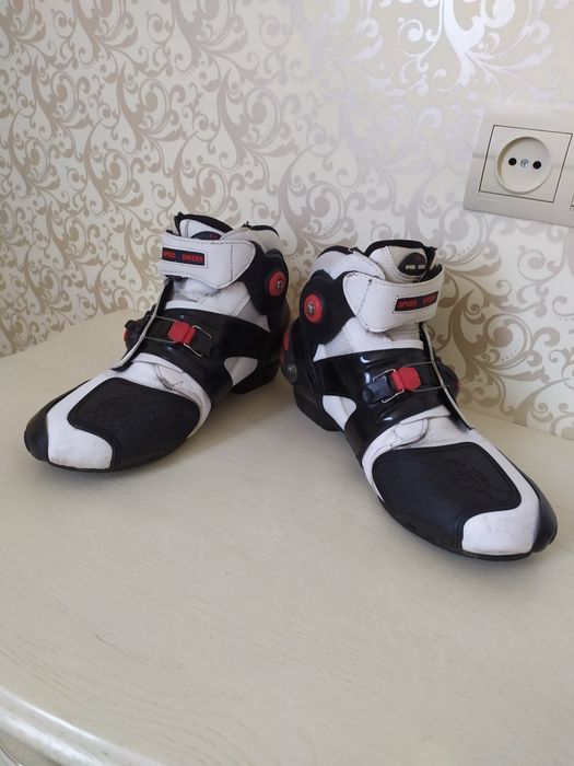 Моточеревики шкіряні Pro-Biker SPEED, мотоботи Розмір 40-41 (26,8 см.)