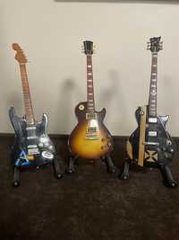 Guitarras Miniatura de Guitarristas Famosos.