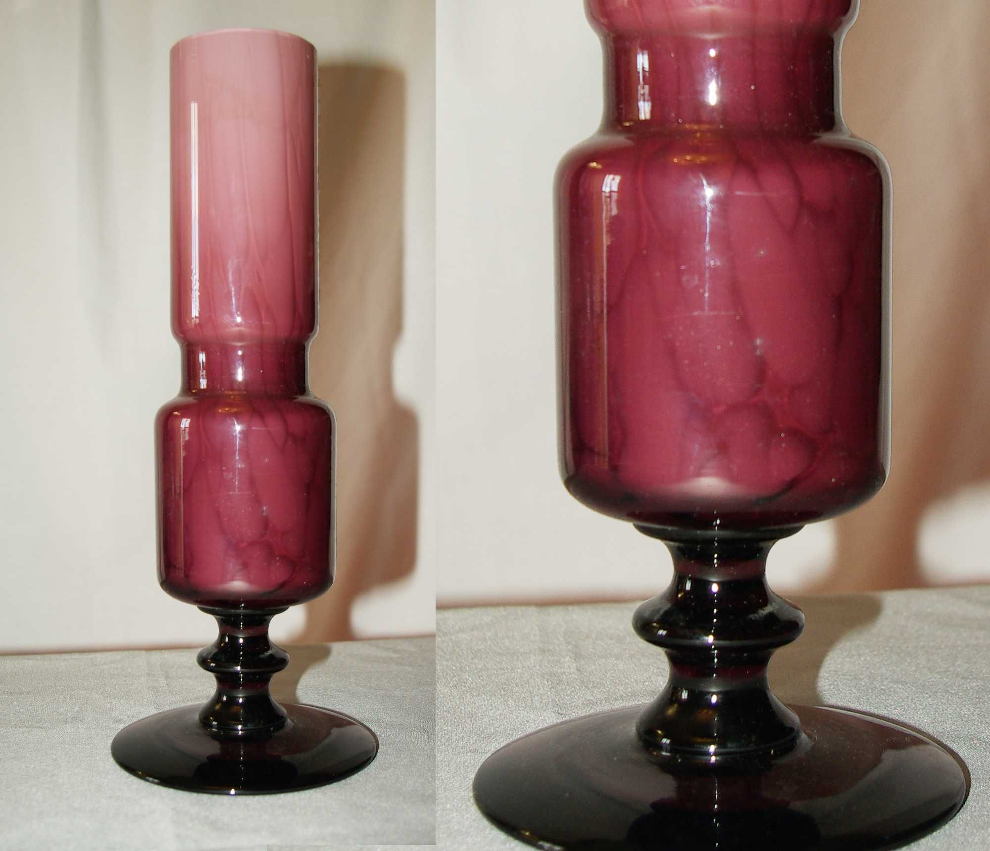 Jarra de vidro em tons de rosa (vintage), usada