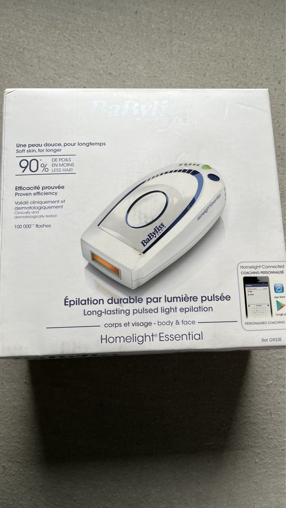 Depilator IPL babyliss paris homelight essential