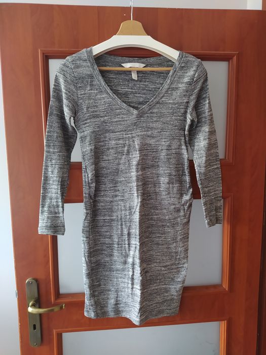 Sukienka ciążowa z długim rękawem S