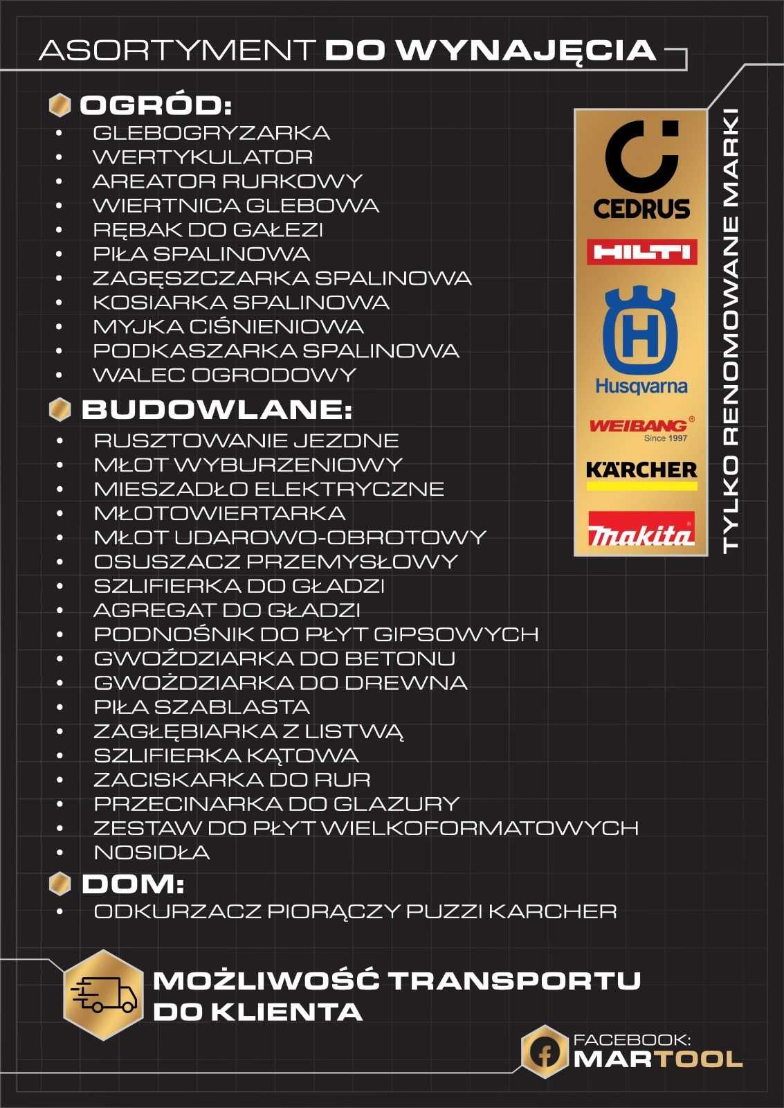 WYNAJEM Rębak Cedrus Rozdrabniacz Spalinowy RB02PRO