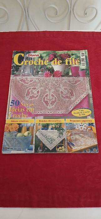 Revista Diana- Crochet de filé, antiga