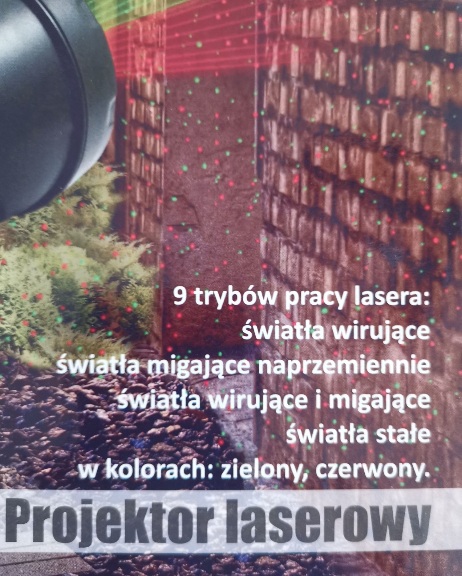 Świąteczny projektor laserowy na 9 trybów pracy lasera - POLUX TOP A1