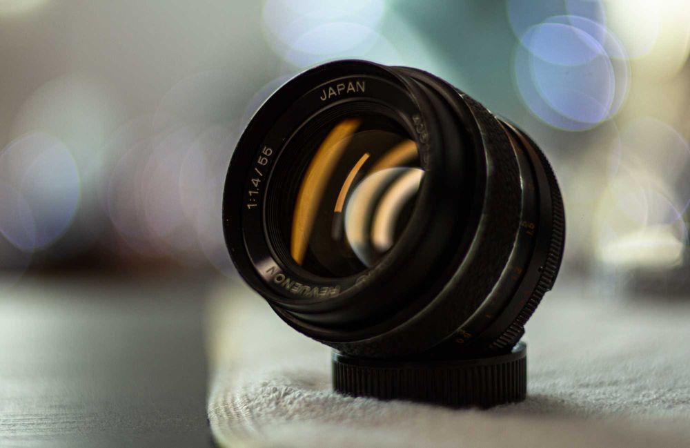 KULTOWA TOMIOKA! Auto Revuenon 55mm f/1.4 M42 - Kremowe Bokeh!