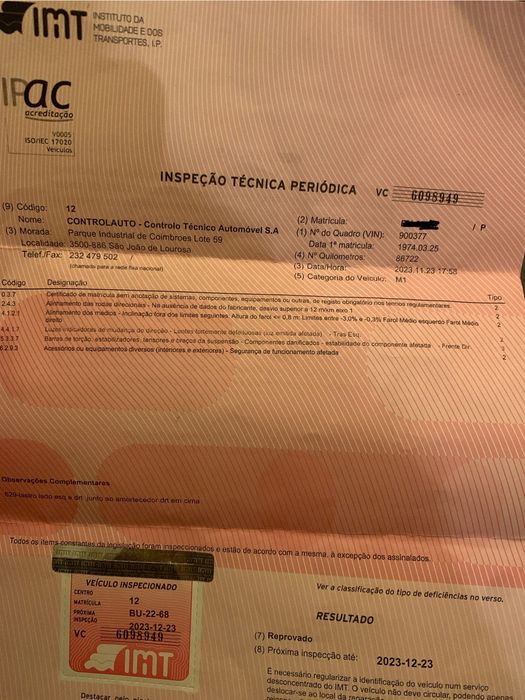 Classico 1974 Fiat 127 para restauro