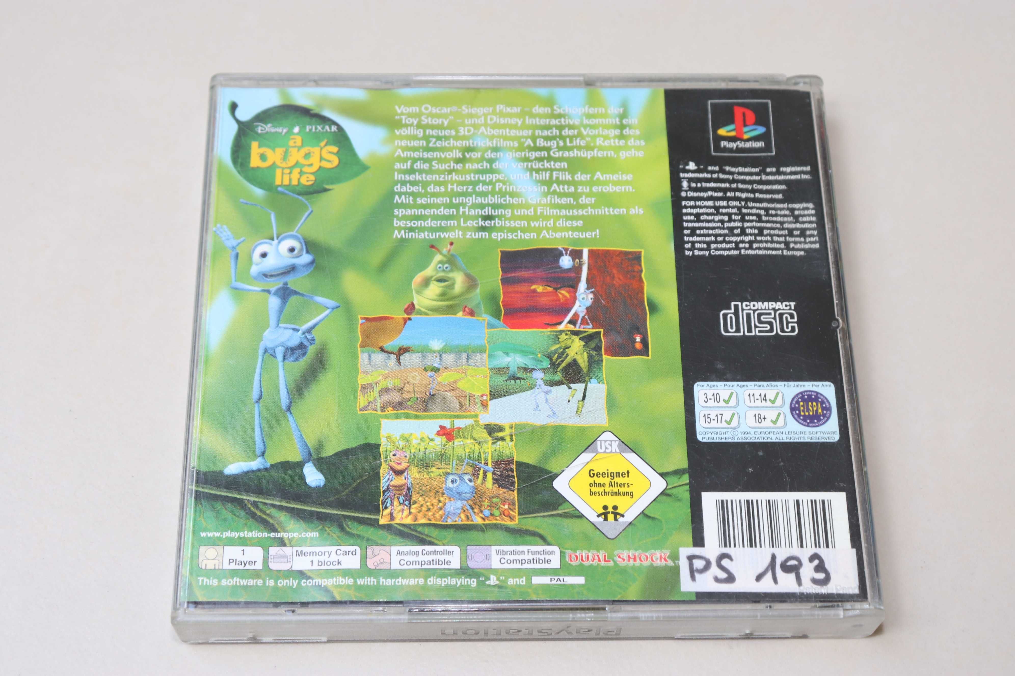 A Bug's Life PSX BOX Używana DE