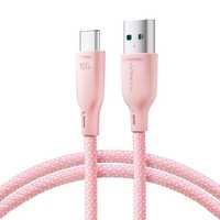 Kabel Joyroom USB-A / USB-C 100W szybki transfer 1m - różowy