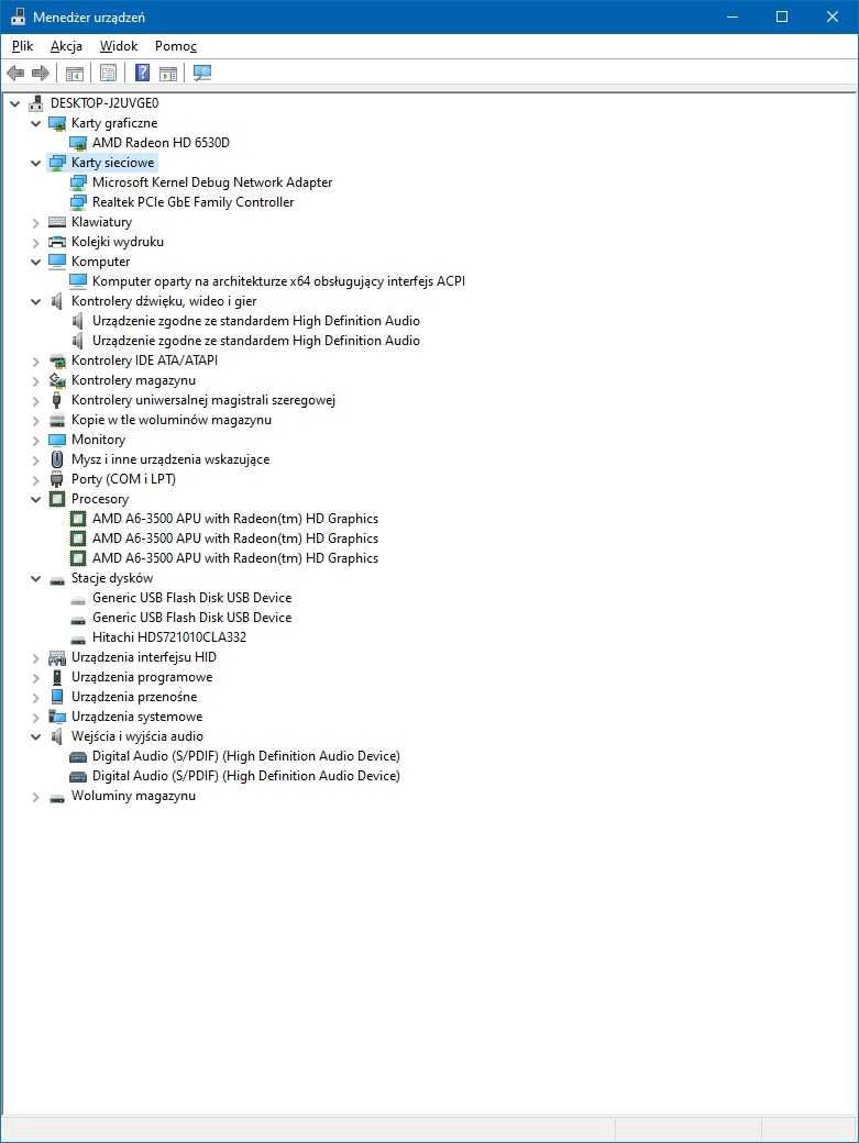 Komputer Asus z Windows 10