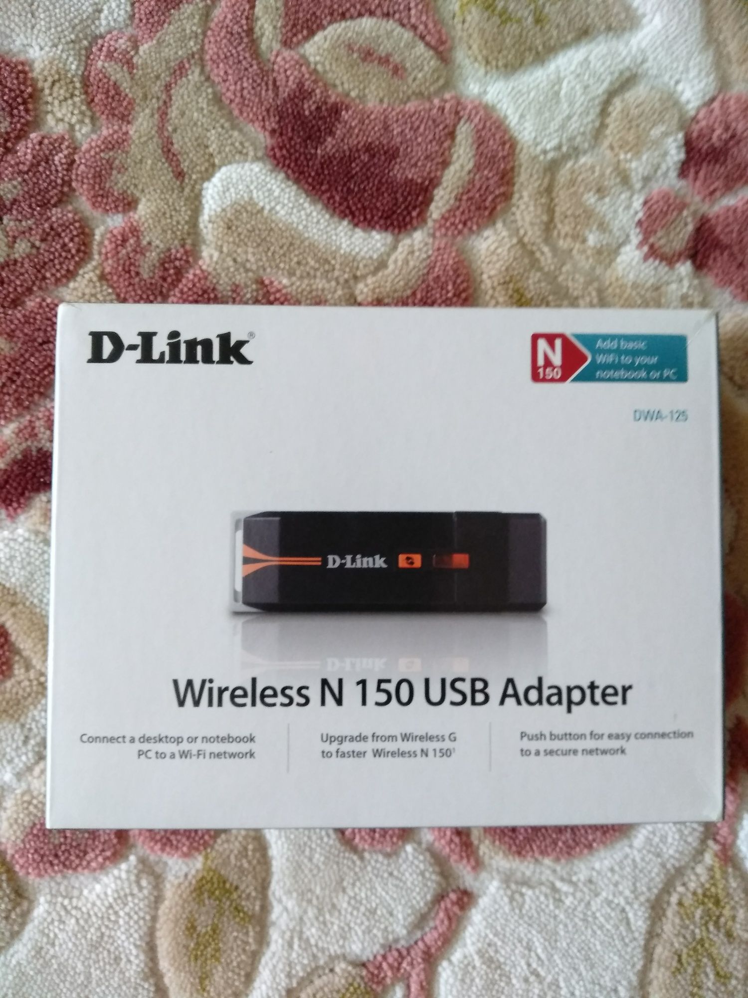 Wi-Fi адаптер USB D-Link DWA-125 wireless N 150