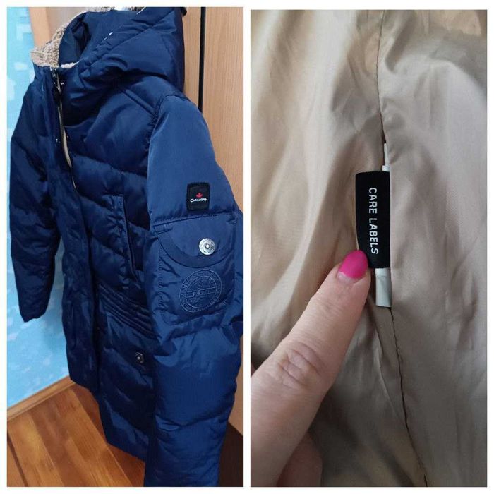 Високоякісна тепла дитяча зимова куртка Canadiens (Італія)оригінал 12р