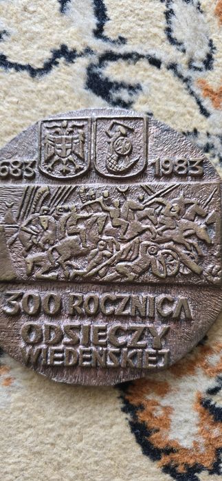 Dwustronny  medal 300 Rocznica Odsieczy Wiedeńskiej