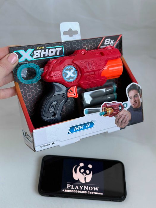 Бластер X-Shot Excel Mk 3 Детское оружие, пистолет, бластер *