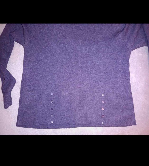 Golf fioletowy plus size