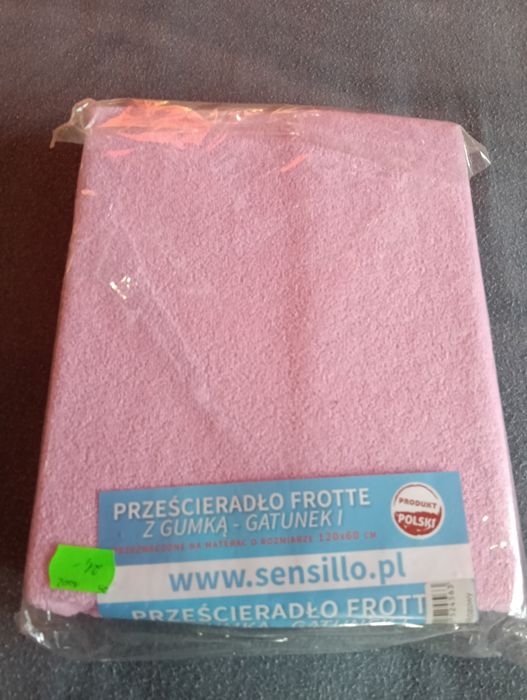 Prześcieradło frotte do łóżeczka dziecięcego