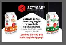 Ekogroszek Groszek SZTYGAR ULTRA 28-26 MJ - 1450 zł Konin Koło Turek