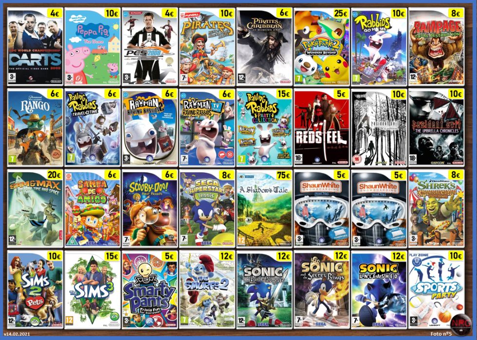 [Wii] 180 Jogos nintendo Wii (PORTES GRÁTIS - Qualquer Quantidade)