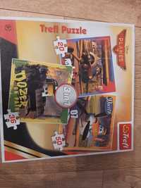 puzzle Treffl, 3 in 1, wiek 4 +, jak nowe