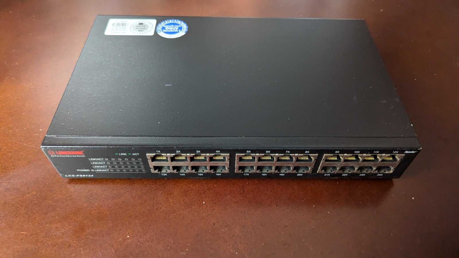 Мультипортовый свитч Longshine 24-port  24X 10 - 100Mbps