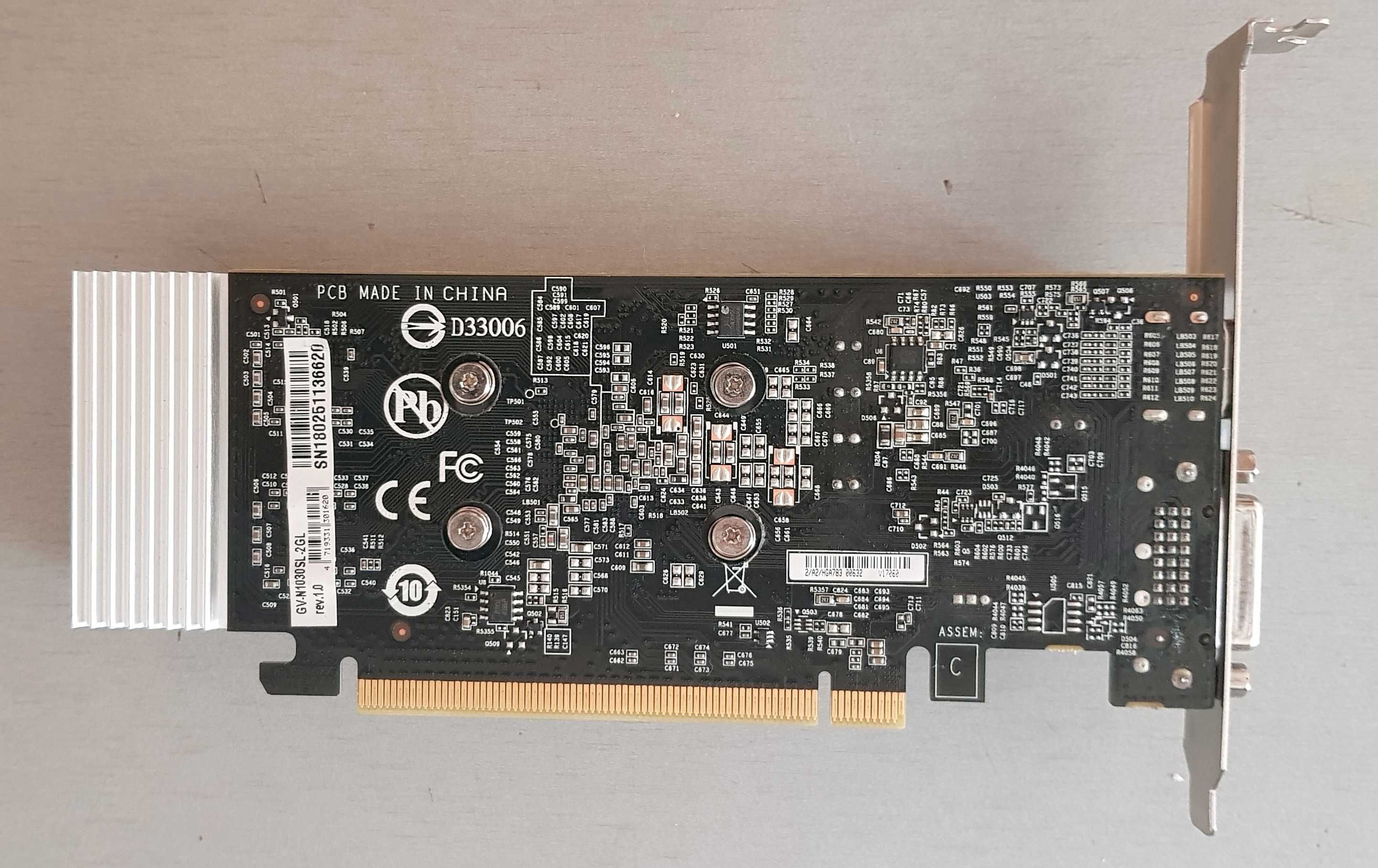 Відеокарта пасивна Gigabyte GeForce GT 1030 GDDR5