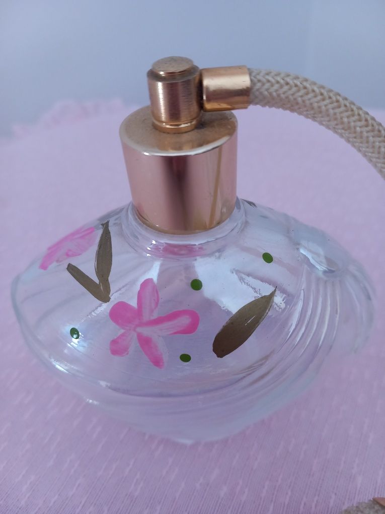 Frasco de perfume com bomba (vintage)