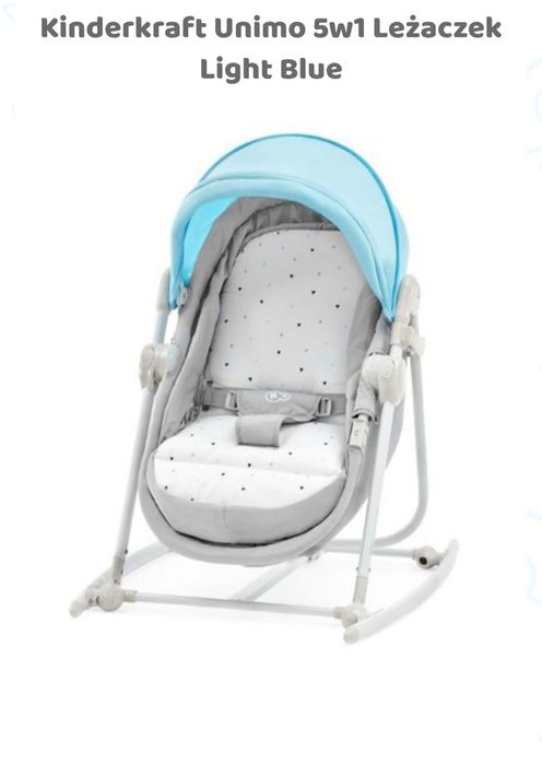 Wymienię Kinderkraft Unimo 5w1 Leżaczek Light Blue