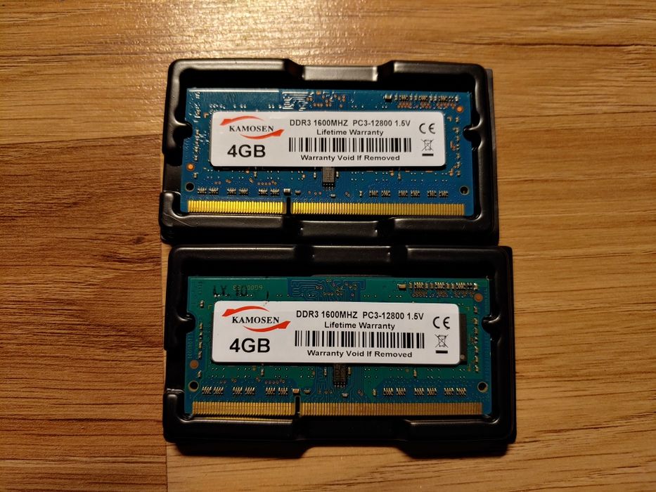 Пам'ять для ноутбука Sodimm ddr3 1600 2х4Гб 1.5в