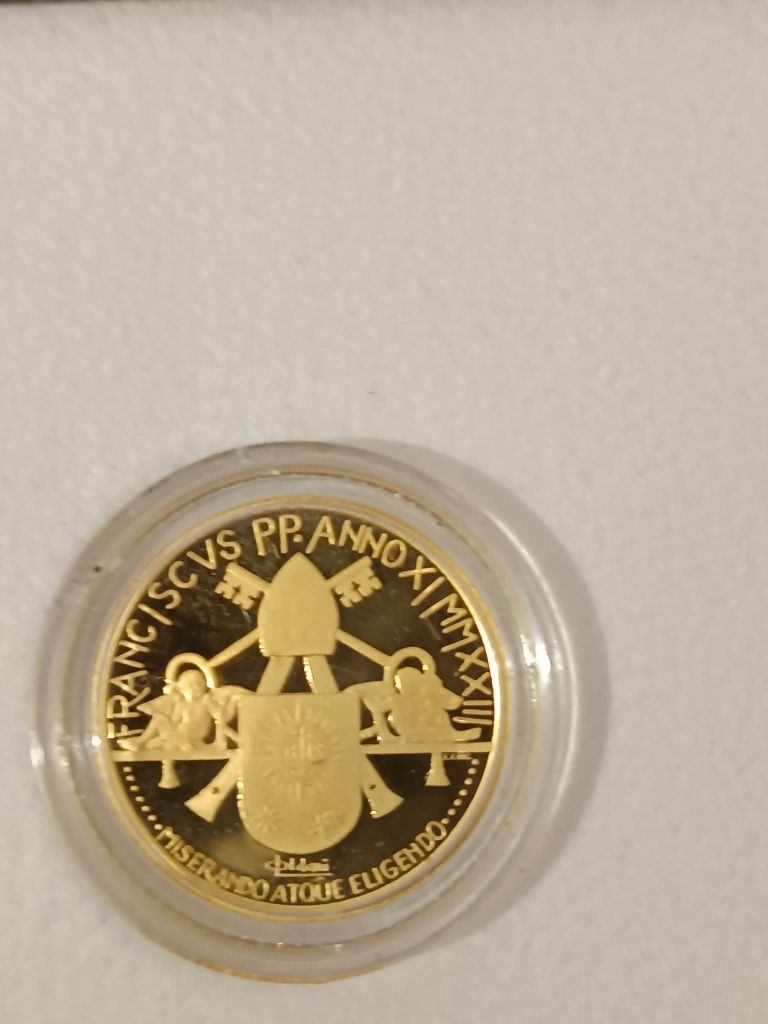 Moeda ouro Vaticano 2023