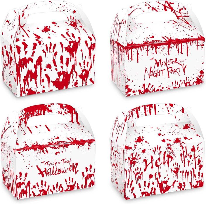12x Pudełko prezentowe na cukierki Torebki na upominki HALLOWEEN