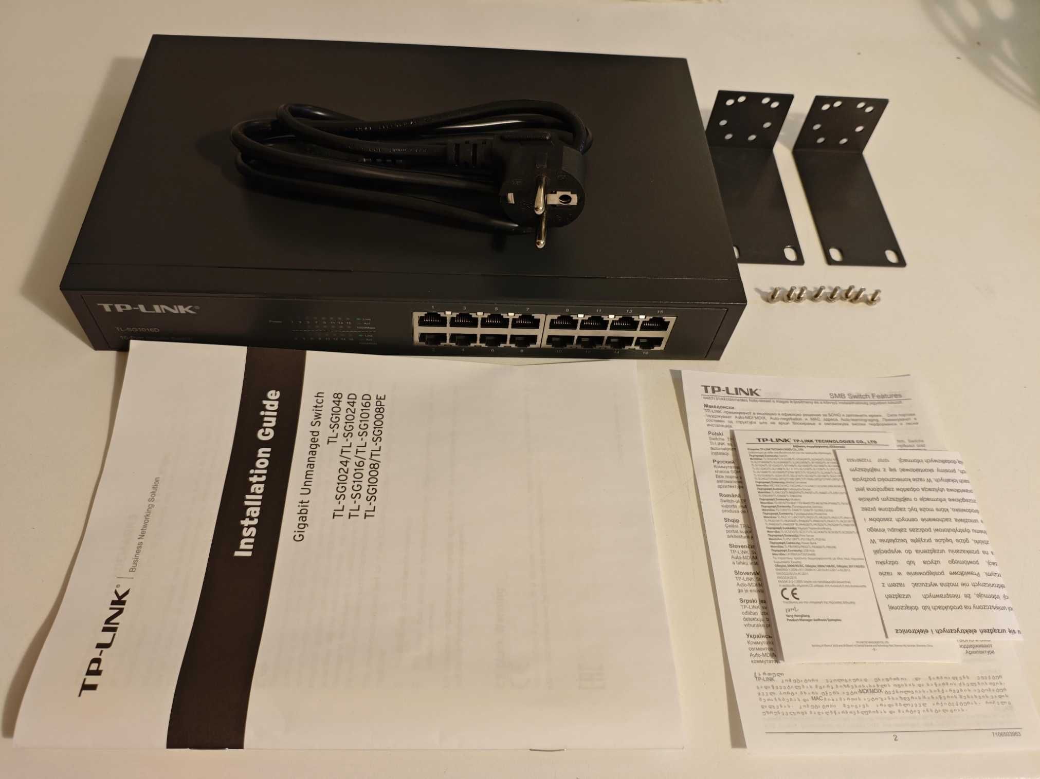 Switch TL-SG1016D V5 TP-LINK 16 port 1Gbps