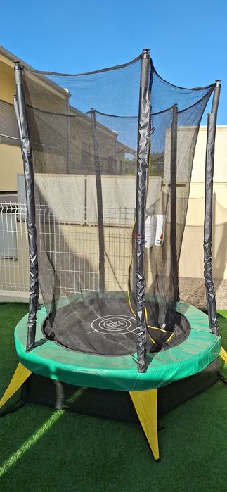 Trampolim com rede para crianças 140cm