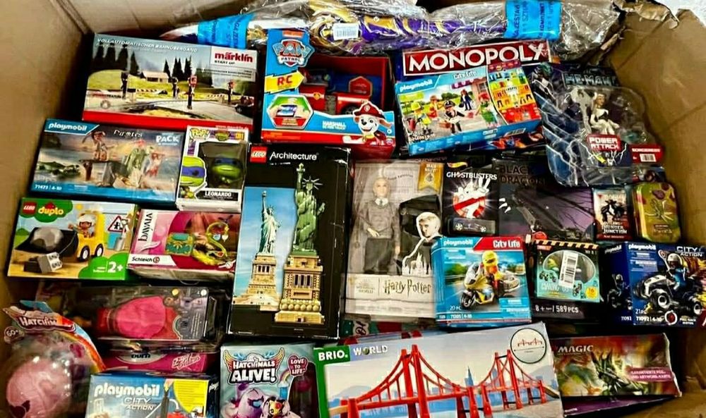 Karton Mix Box Zabawek 500PLN NOWE Lego Hot Wheels Barbie Wysyłka OLX