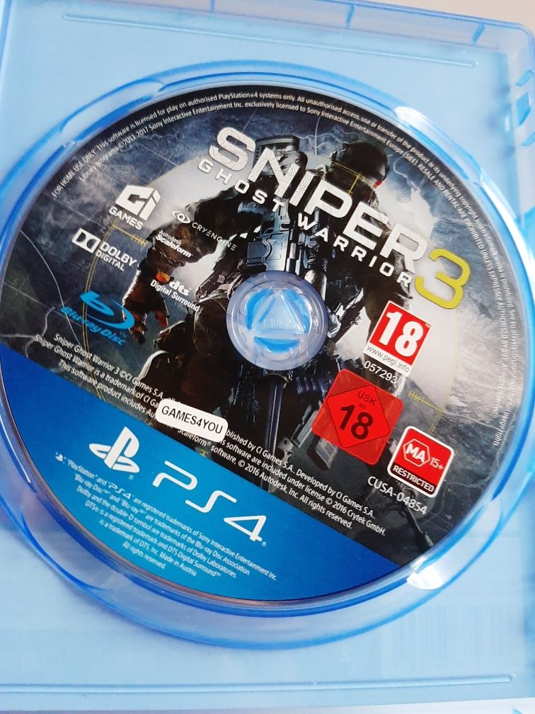 Gra na PlayStation 4,5 Sniper ghost warrior