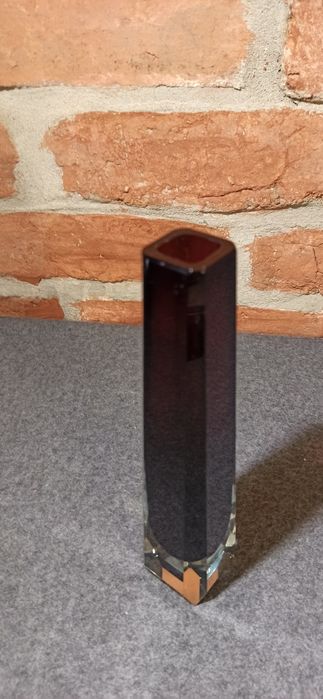 Flakon Wazon Murano tech. Sommerso Szafir oraz odcień karmazyn H 20,5