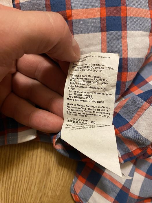 Сорочка чоловіча Boss розмір M slim fit оригінал рубашка мужская Boss