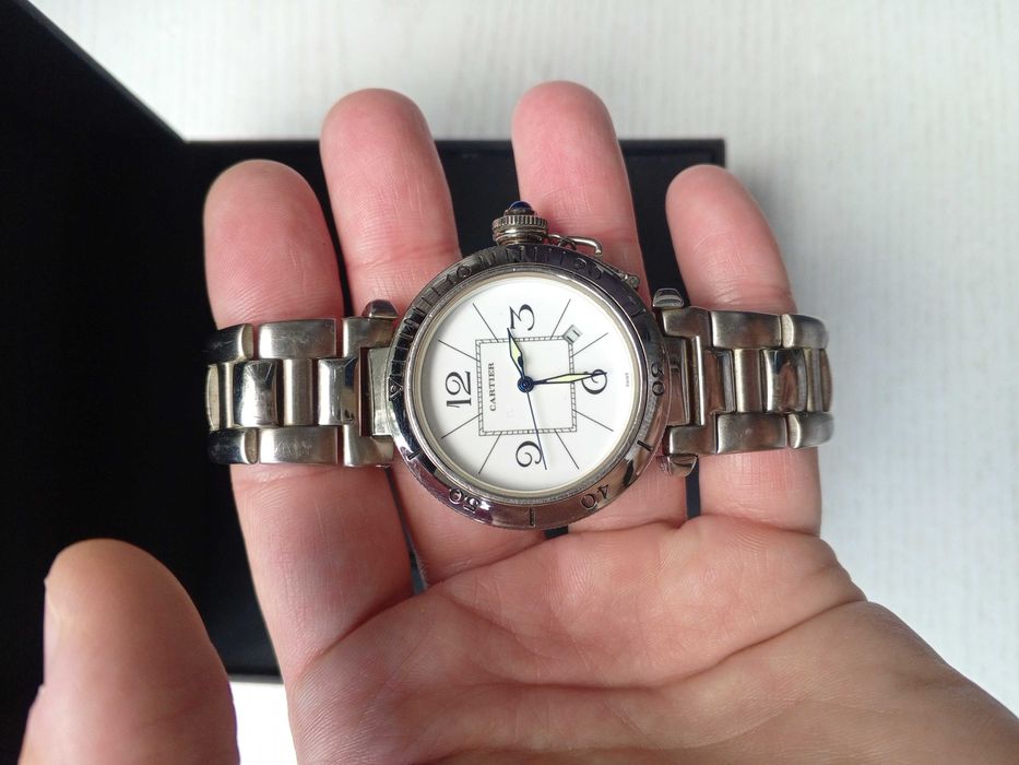 Cartier de Pasha automatic, швейцарський годинник, чоловічий, жіночний